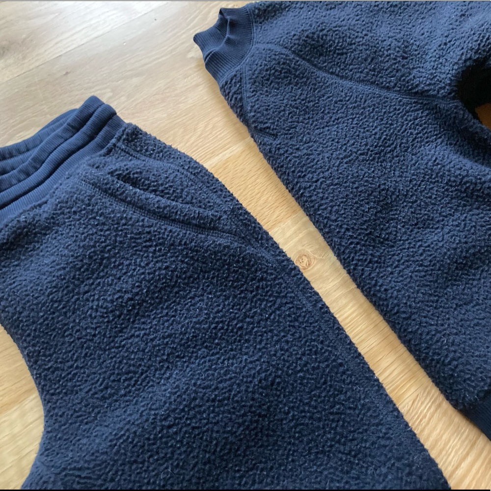 ⚫️SOLD⚫️ Everlane ReNew Teddy Sweatpants XXS EUC navy blue - Picture 13 of 14